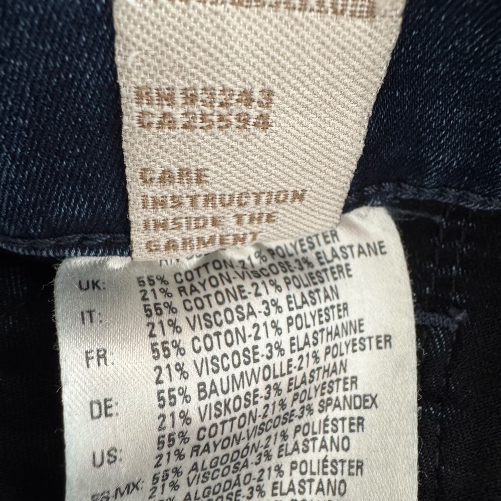 Diesel Livier Super Slim Jegging Low Waist Jeans Dark Wash W30 L34 Stretch - Picture 11 of 12